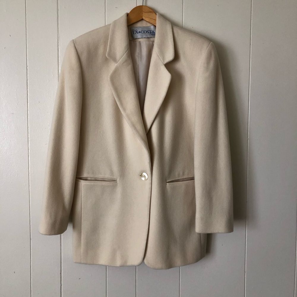 The La Costa Spa California Women's Vintage One Button Blazer Size M